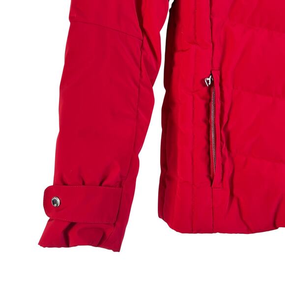 Bogner Goose Down Puffer Hooded Ski Jacket Red - Picture 6 of 11